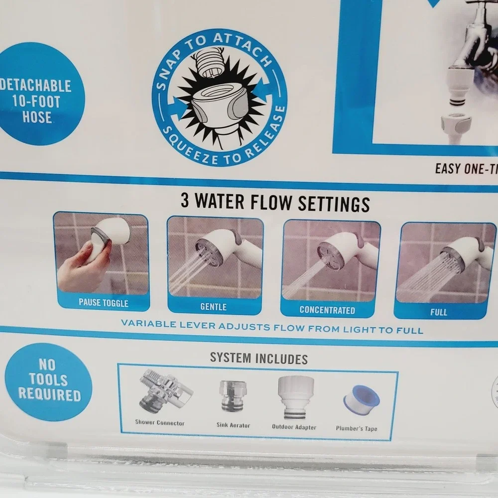 NEW Well & Good Bathing System for Dog Pets Hose System for Sink Bath Outdoor